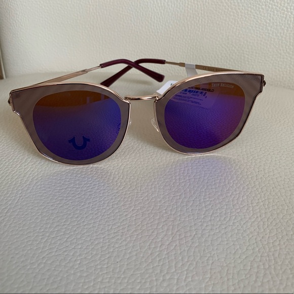 TRUE RELIGION Cat Eye Mirrored Sunglasses main image 4